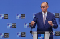 Merzas Vokietija Rusija Sankcijos Ukraina