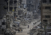 Karas Gazos Ruožas Izraelis Palestiniečiai Badas