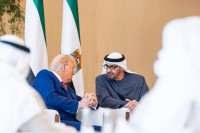 JAV Trumpas Kelionė Persijos Įlanka Saudo Arabija Kataras JAE Investicijos Sandoriai