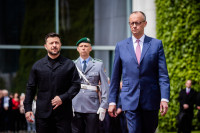 Ukraina Vokietija Zelenskis Merzas Įmonės