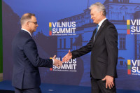 Duda Lenkija Prezidentas Nawrockis ES Lietuva Ukraina Susitikimas