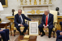 Merzas Vokietija Trumpas JAV