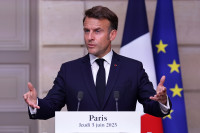 Prancūzija Macronas Prezidentas Grenlandija Danija