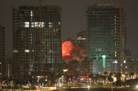 Izraelis Iranas Raketos Jeruzalė Sprogimai Haifa Gaisrai