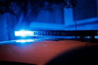 Automobilis Dviratis Vyras Policija