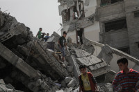 Izraelis palestiniečiai Gaza vandens stygius