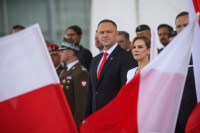 Lenkija JAV diplomatija Trumpas Nawrockis Baltieji rūmai