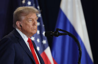 JAV Trumpas Prezidentas Putinas Rusija Karas Ukraina Derybos