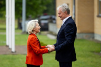 Ursula Leyen Nausėda Medininkai Pasienis