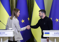 Karas Ukraina Rusija ES EP Zelenskis Metsola
