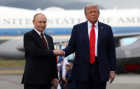 Ukraina Rusija Karas Putinas Trumpas Riabkovas susitikimas