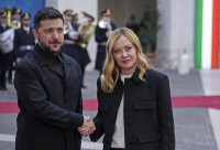 Karas Ukraina Rusija Italija Zelenskis Meloni