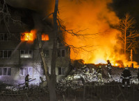 Karas Ukraina Rusija Bepiločiai Orlaiviai Raketos Atakos Zelenskis