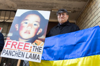 Piketas Tibeto Rėmėjai Kinija