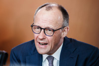 Merzas Vokietija JAV Rusija Nafta Sankcijos Švelninimas