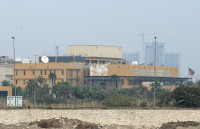 Karas Irakas Iranas JAV Izraelis Bagdadas Ambasada Atakos