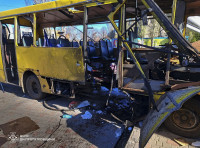 Karas Ukraina Rusija Nikopolis Bepilotis Orlaivis Mikroautobusas Ataka Nukentėjusieji