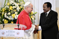 Vatikanas Popuežius Leonas Kamerūnas Vizitas Prezidentas Biya Represijos Korupcija Sąžinė