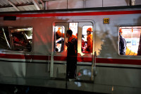 Nelaimė Indonezija Traukiniai Susidūrimas Aukos