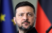 Ukraina Zelenskis Gynyba Dronai Bombos Raketos Karas Rusija