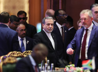 Iranas JAV diplomatija Kinija Trumpas Araghchi derybos paliaubos pagalba