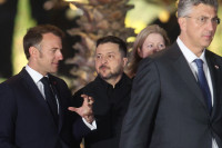 Karas Ukraina Rusija Prancūzija Zelenskis Macronas