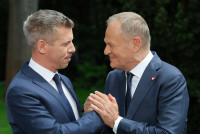 Lenkija Vengrija Tuskas Magyaras Susitikimas