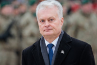 Nausėda Dronai Ukraina Rusija Lenkija