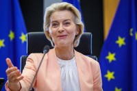 Ukraina ES Leyen Zelenskis Macronas Starmeris Meloni