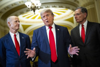 JAV Iranas Izraelis karas Trumpas Paulas Cassidy Kennedy Senatas karo įgaliojimai