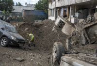 Ukraina Rusija masinė ataka Kyjive aukų skaičius