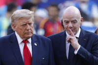 FIFA Infantino Trumpas kritika futbolas medituoti melstis