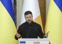 Karas Ukraina Rusija Šiaurės Korėja Raketa Zelenskis