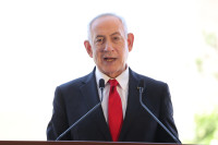 Netanyahu Izraelis JAV Gaza Palestiniečiai Planas Hamas Iranas Branduoliniai Ginklai