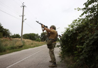 Karas Ukraina Rusija Dronai