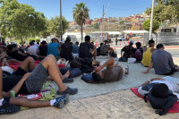 Ispanija Migrantai Seuta Marokas Šiaurės Afrika ES
