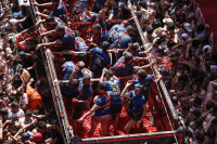 Ispanija Pomidorai Mūšis Tradicija La Tomatina