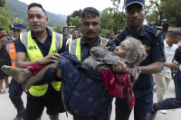 Nelaimės JAV Nepalas Kinija Pagalba Potvynis