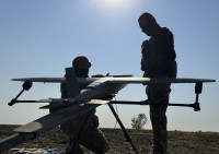 Karas Ukraina Rusija Dronai