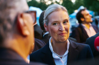 Vokietija AfD pergalė Saksonijos-Anhalto žemė Merzas našta Weidel Siegmundas