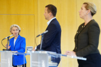 ES Danija Grenlandija Leyen Frederiksen Nielsenas Trumpas