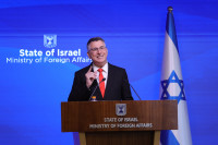 Izraelis JK Sankcijos Palestiniečiai Vakarų Krantas Saaras Milibandas
