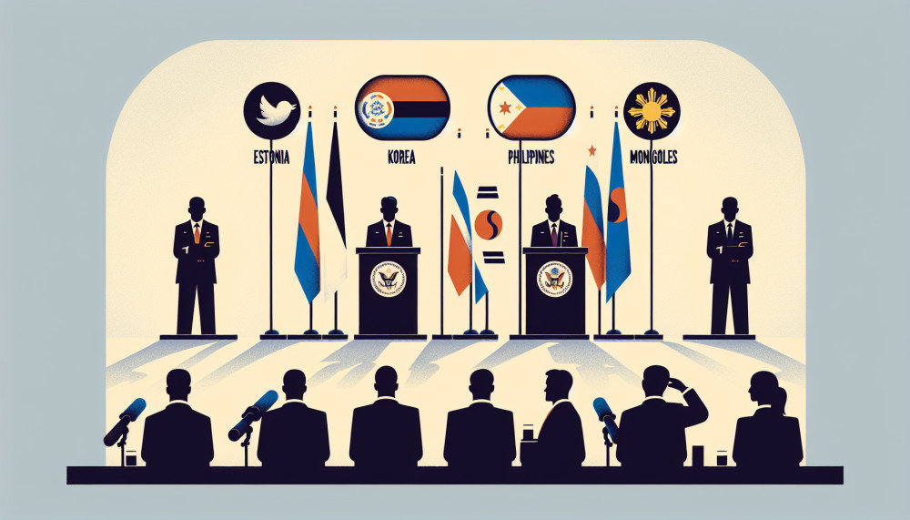 Ambasados Estija Korėja Filipinai Mongolija