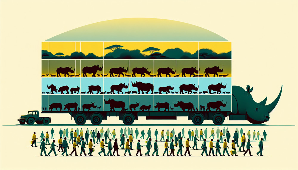 Afrika Raganosiai Perkėlimas Ruanda