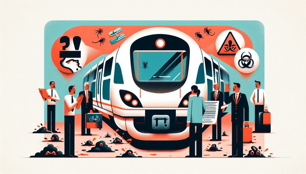 Vokietija Traukinys Keleiviai Nešvara Deutsche Bahn