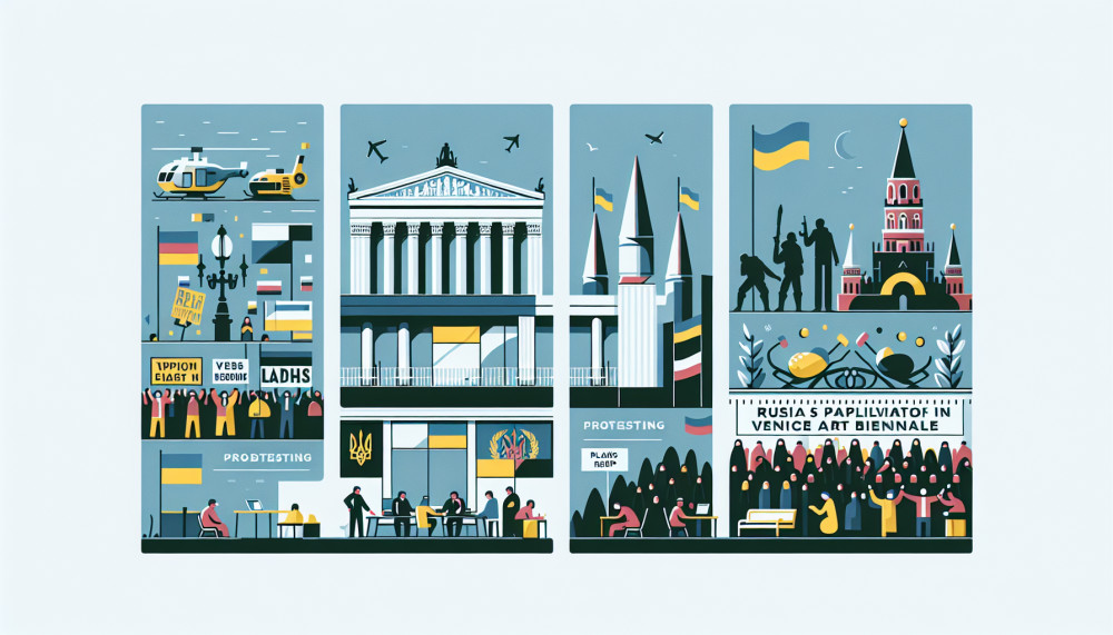 Kultūra Ukraina Rusija Italija Venecija Meno Bienalė Protestas Karas