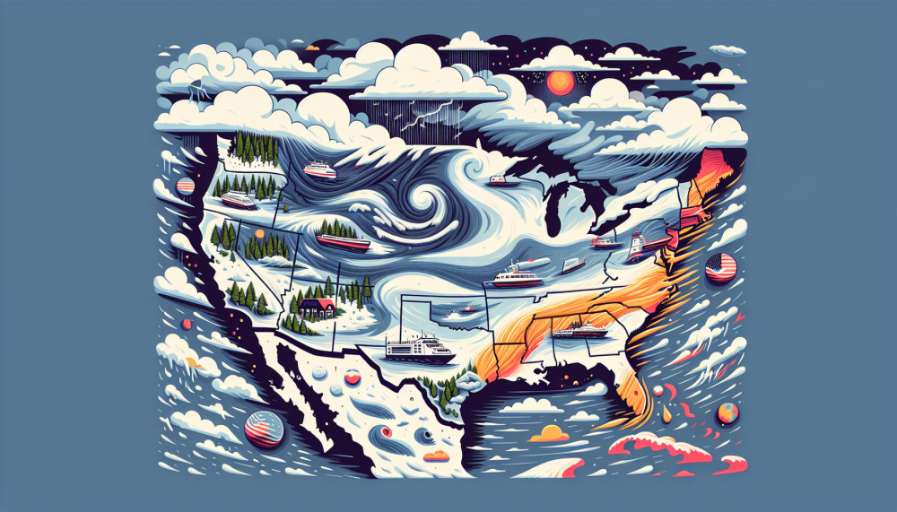 Orai JAV Chaosas Perspėjimai Skrydžiai