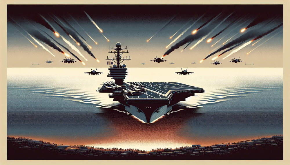 JAV Izraelis Iranas Graikija karas lėktuvnešis USS Gerald R. Ford