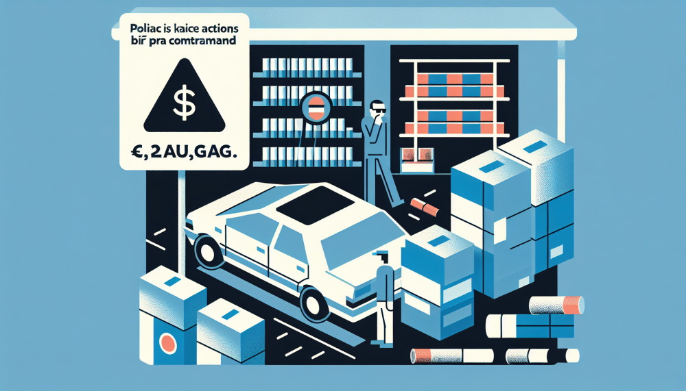 Cigaretės Tauragė Policija Vyras Automobilis Garažas