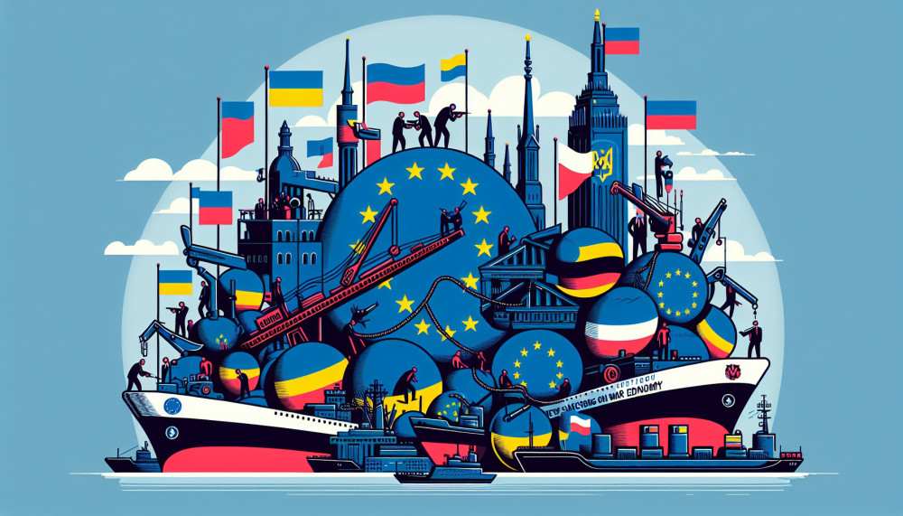 Ukraina Rusija ES paskola 90 mlrd. sankcijos Rusijai 20-as paketas